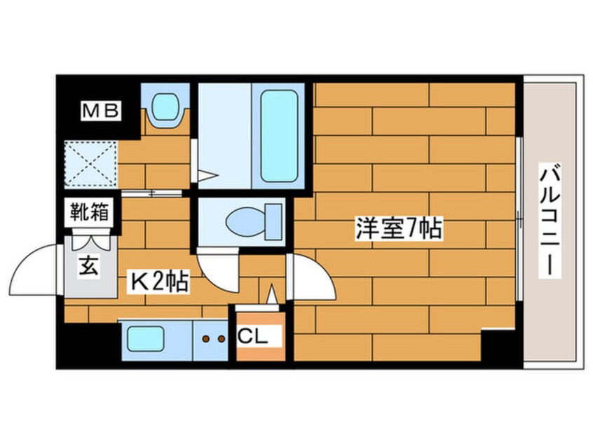 間取図 エクシ－ド弁天Ⅲ