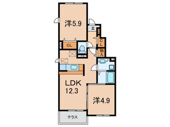 間取図 サンリットⅡ