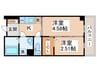 NU長居公園 2Kの間取り