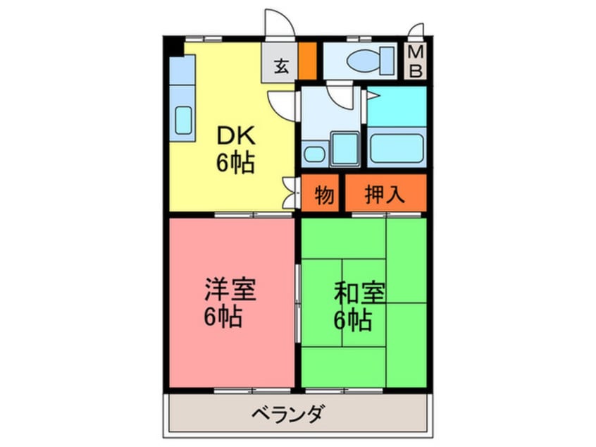 間取図 シャルムオ－リンⅠ