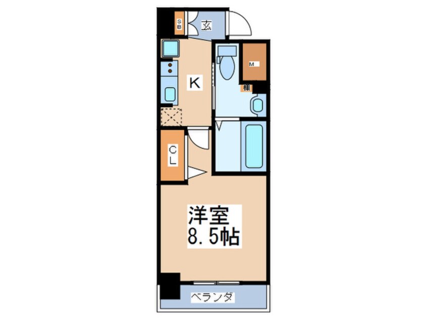 間取図 エグゼ京橋イースト(601)