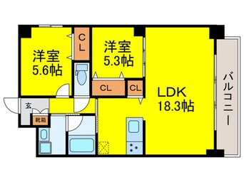 間取図 シャンピア堺