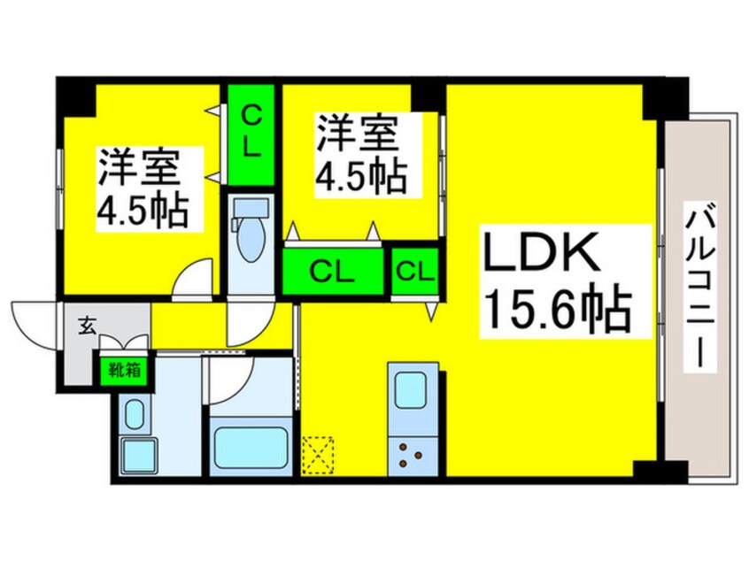 間取図 シャンピア堺