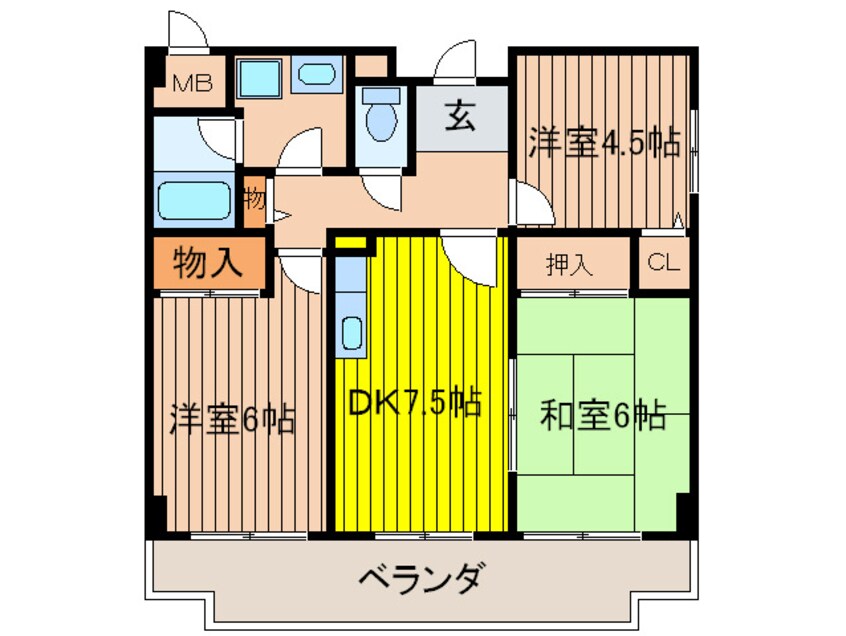 間取図 メゾンエクセレント