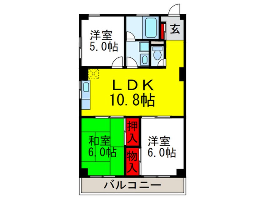 間取図 パインハイツ