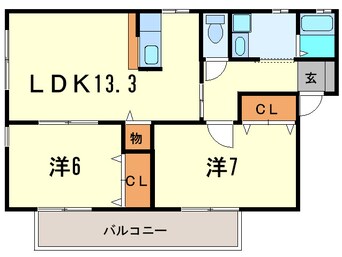 間取図 ブル－ナハイツ