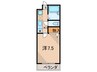 パレ北昭和 1Kの間取り