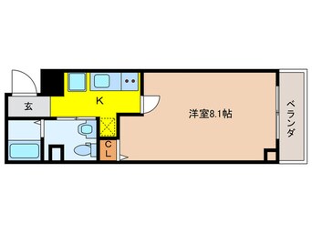 間取図 チェーズ高辻葛野西