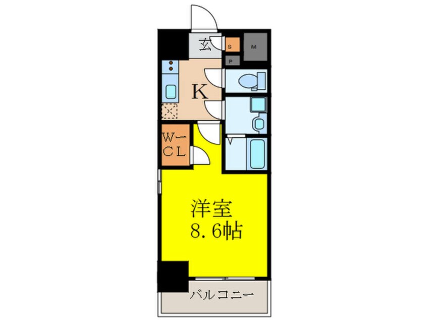 間取図 ワールドアイ江坂アルバ(901)