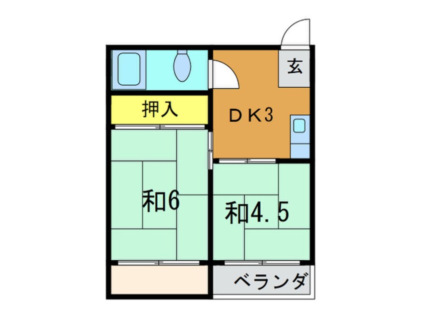 間取図 大正橋マンション