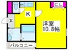 フジパレス百舌鳥本町Ⅴ番館 1Kの間取り