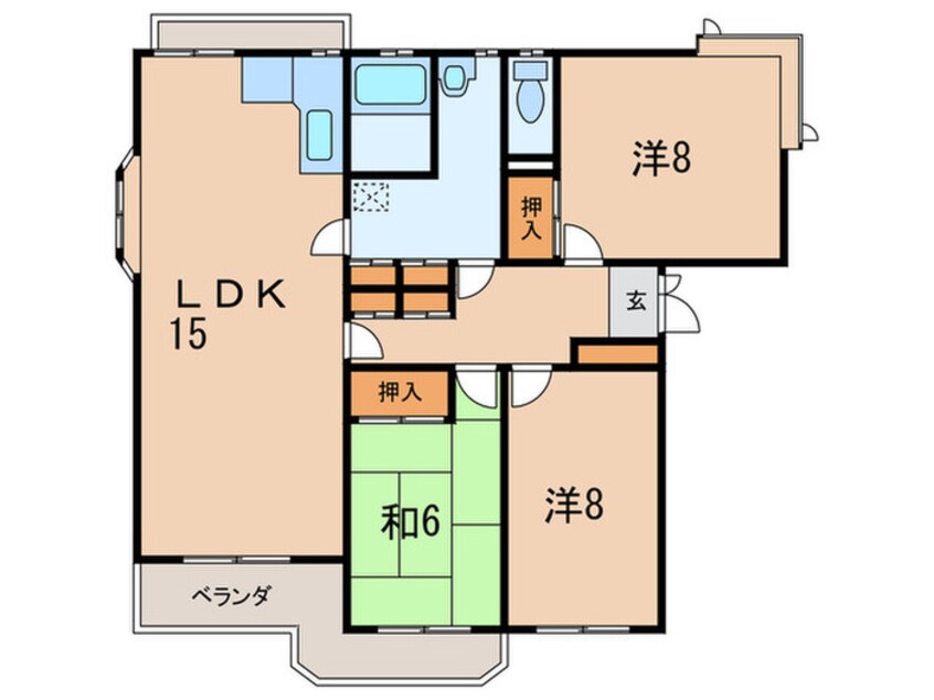 間取図 ラス・ミラマ－苦楽園