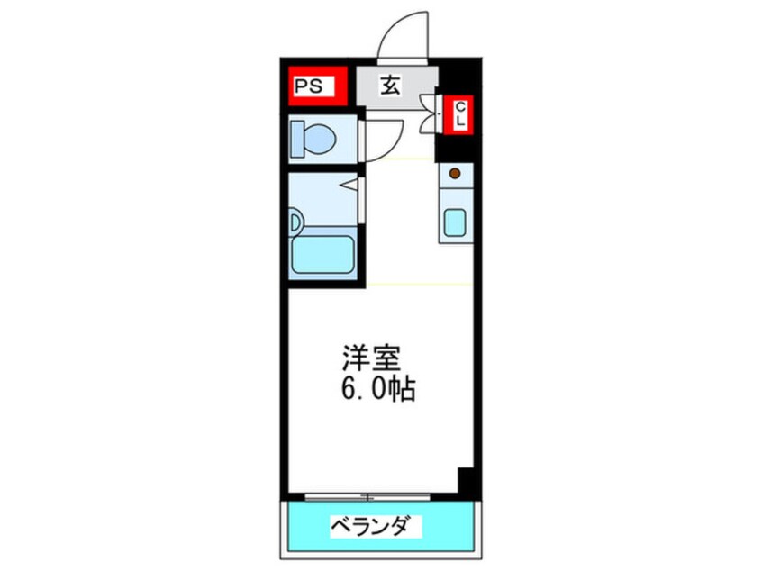 間取図 エムロ－ド玉造