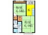旭ﾊｲﾂ 2Kの間取り