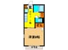 ウェストヒルズ 1DKの間取り