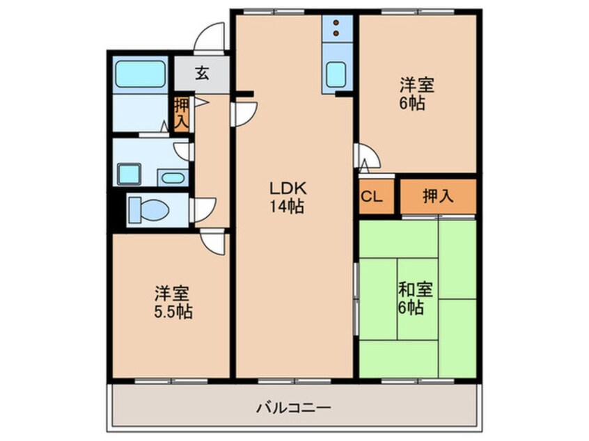 間取図 ウエストヴィレッジ