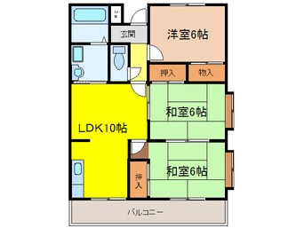 間取図 第２ハイツ箕面