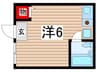 森本ハイツ 1Rの間取り