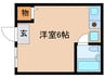 森本ハイツ 1Rの間取り