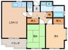 ベイスタ－ズ２１ 2LDKの間取り