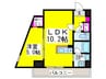 プロスピリティー堺東 1LDKの間取り
