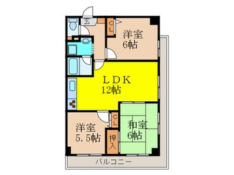 間取図 ベルヴュー南が丘