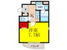 ヴェルデカ－サ茨木 1Kの間取り