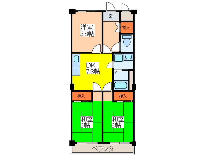 間取図 光栄ハイツ山手