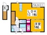 エスポワール 1LDKの間取り