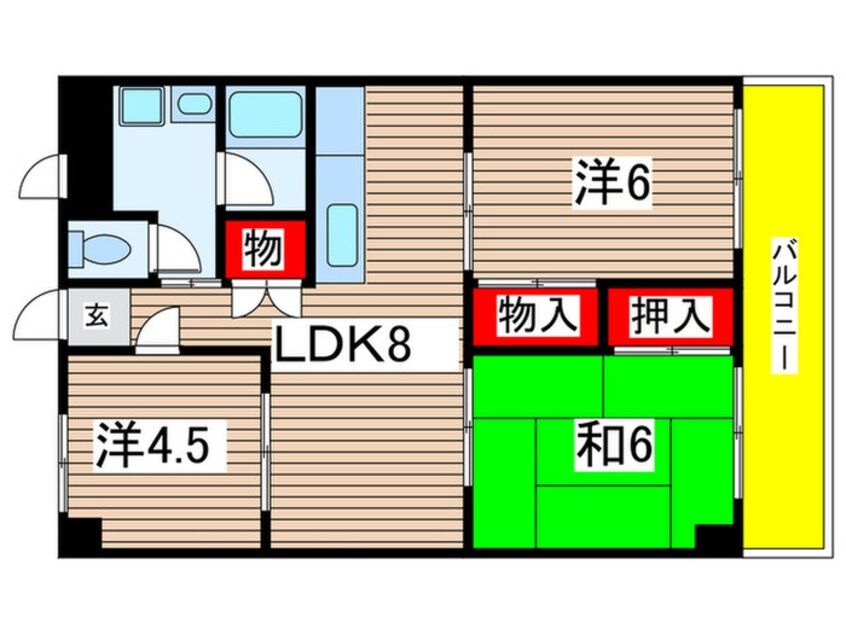 間取図 ビッグウェル武庫之荘