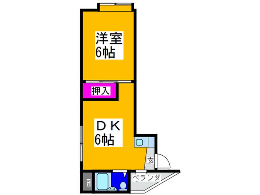 間取図 テ－ル百舌鳥