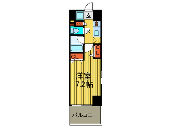 間取り図 ｸﾘｽﾀﾙｸﾞﾗﾝﾂ西大路御池(401)