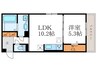 カノン蓮池 1LDKの間取り
