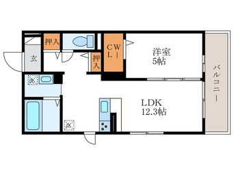 間取図 カノン蓮池