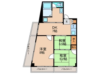 間取図 ＳＨＩＮＥ　ＰＡＳＴＥＬ
