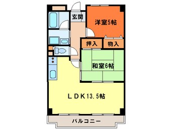 間取図 ロビニア岸和田Ⅱ