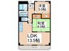 ロビニア岸和田Ⅱ 2LDKの間取り