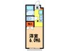 サンフレ－ズ東町Ⅰ 1Rの間取り