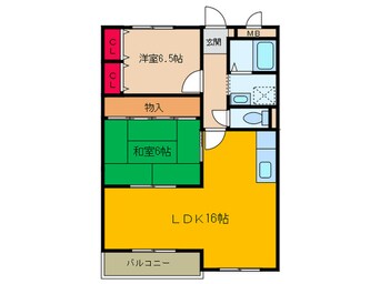 間取図 ヴィラロイヤル二色の浜