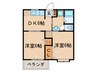 エトワ－ル 2DKの間取り