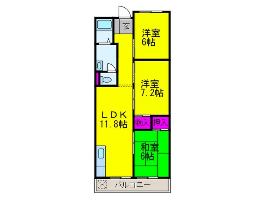 間取図 メゾン石津