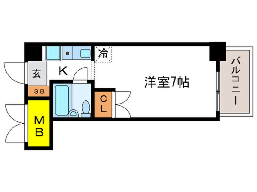 間取図 チコーベルメゾン桂