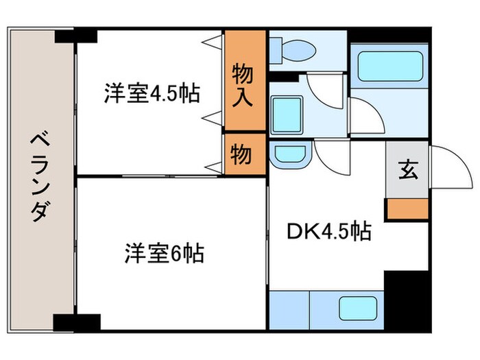 間取り図 チコーベルメゾン桂