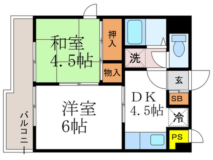 間取図 チコーベルメゾン桂