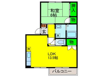 間取図 メゾンベール浜寺