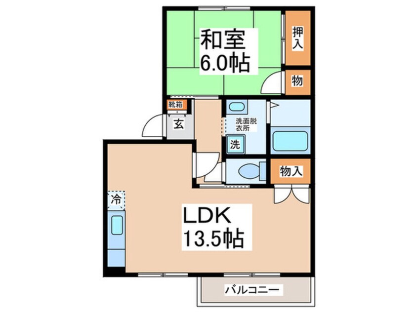 間取図 メゾンベール浜寺