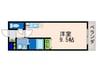 コテージタケダ 1Rの間取り