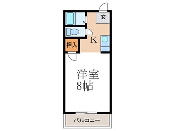 間取図 コーポ ボンジュール