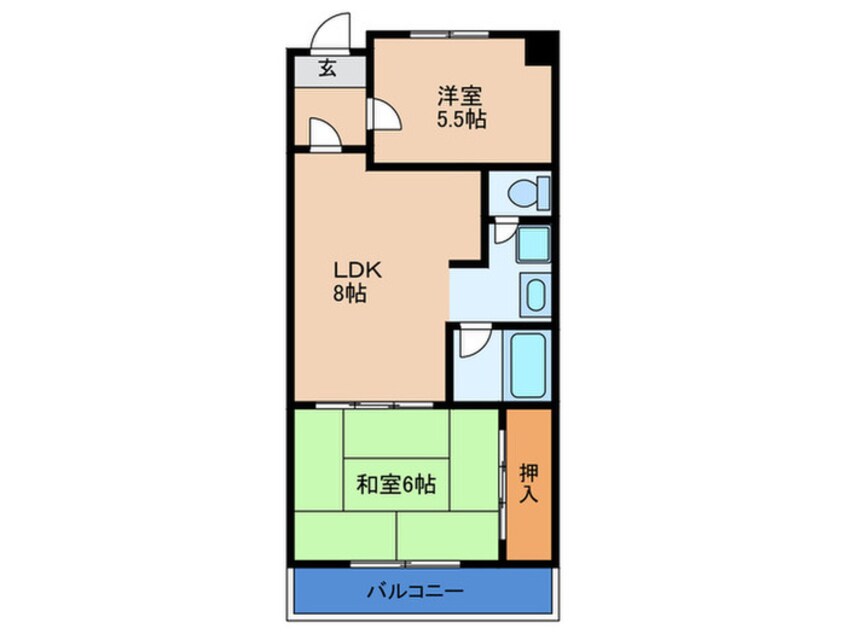 間取図 豊新ガ－デンハイツ