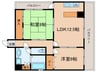 プロスピリティ四天王寺 2LDKの間取り